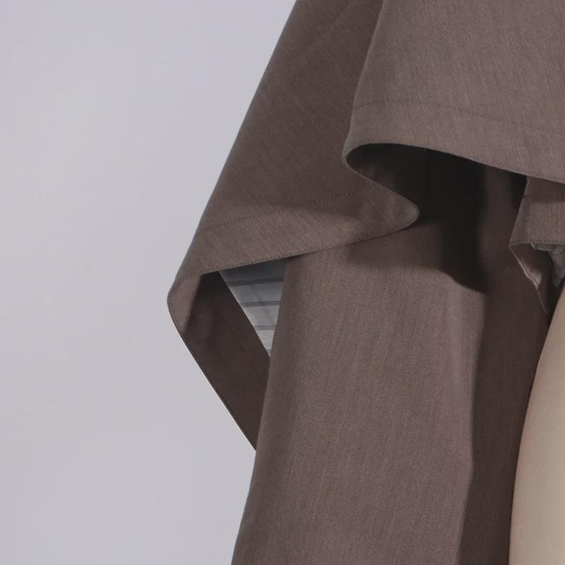 Women's 2025 Spring Cape-Style Blazer: Fashionable Long Sleeve Short Top