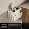 cream white with drawer & phone shelf (rotatable)