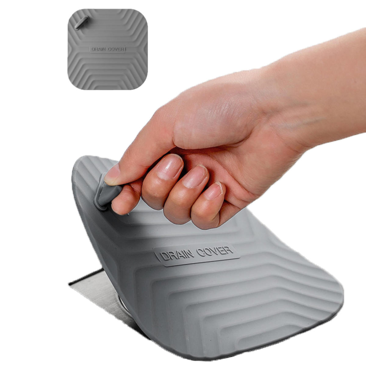 

Cartoon Deodorant Floor Drain Cover Sink Plug Anti-clogging Bathtub Pool Strainer Hair Stopper Sewer Round for Kitchen Bathroom one size серый