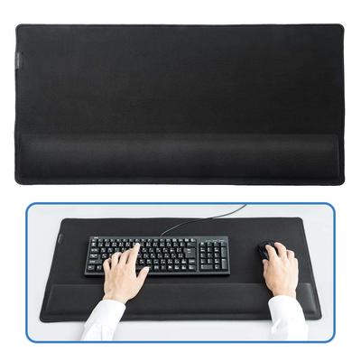 SANWA DIRECT Großes Mauspad mit Handgelenkauflage zum Spielen Breite 72 x Tiefe 35 cm zur Reduzierung von Handgelenks- und Ellbogen-Sehnenscheidenentzündung, Ermüdung, Tastatur/Maus 200-MPD022