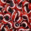 Resin Blue Evil Eye Beads - Striped Lure Fish Eye Stopper Beads for DIY Projects.