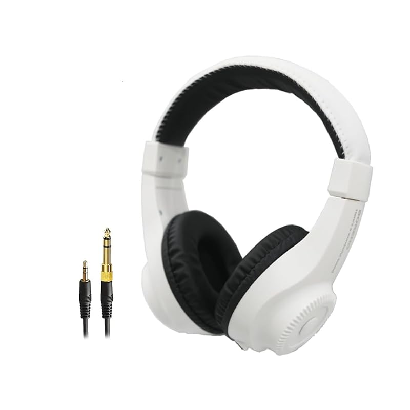 

[Headphones for electronic piano/keyboard] BOREHO BH-181 WH white lightweight Sound insulation closed type (Stereo mini 3.5mm compatible, Compatible