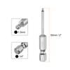 1/2/3pcs Ball End Hex Screwdriver Bit 1.5/2/2.5/3/4/5/6/8/10mm Size 1/4" Hex Shank 50mm (2") Long Magnetic Ball Head Bits