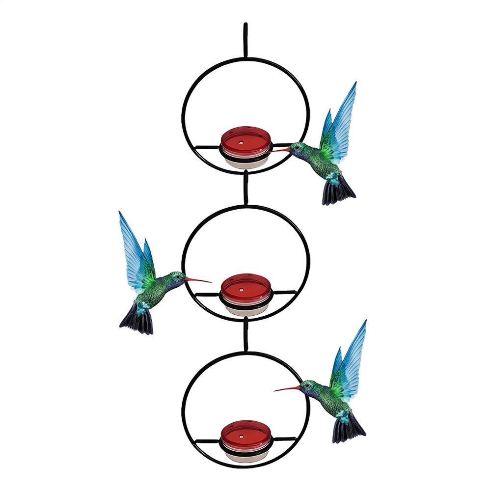 Humming Bird Feeders For Outdoors Round Feeding Tray Bird Feeders For Outdoors For Women Mom Hummingbird Lover Garden Watching