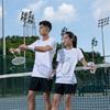 Li Ning Ping Pong Elite Series Logo Print Round Neck Quick-Dry Short Sleeve T-Shirt Unisex T-Shirt Standard-White ATST029-1