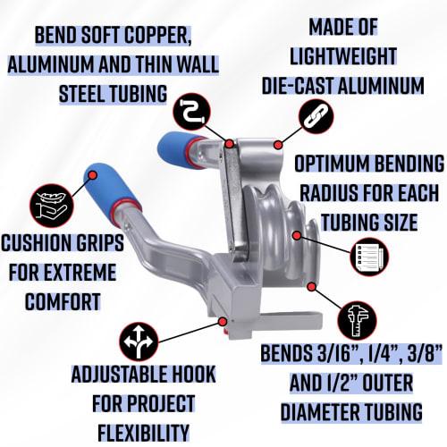 IMPERIAL BBK 370-FH 3 head tube benders 1/4, 3/8, 1/2