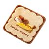 Cute Puppy Pattern Pad Plush Animal Chair Pad, Square Cozy Seat Cushion, Cat Pattern, 15.8 Comfortable Office Cushion x Inch with Non-Slip Backing for