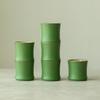 Chinese Style Bamboo Cup Creative Green Glaze Green Bamboo Teacup High-end Master Cup Home Kung Fu Tea Set Ceramic Drinking Cup