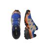 Salomon Speedcross 6 Comfortable Non-Slip Durable Low-Top Running Shoes Men Sneakers Blue Gray 471159