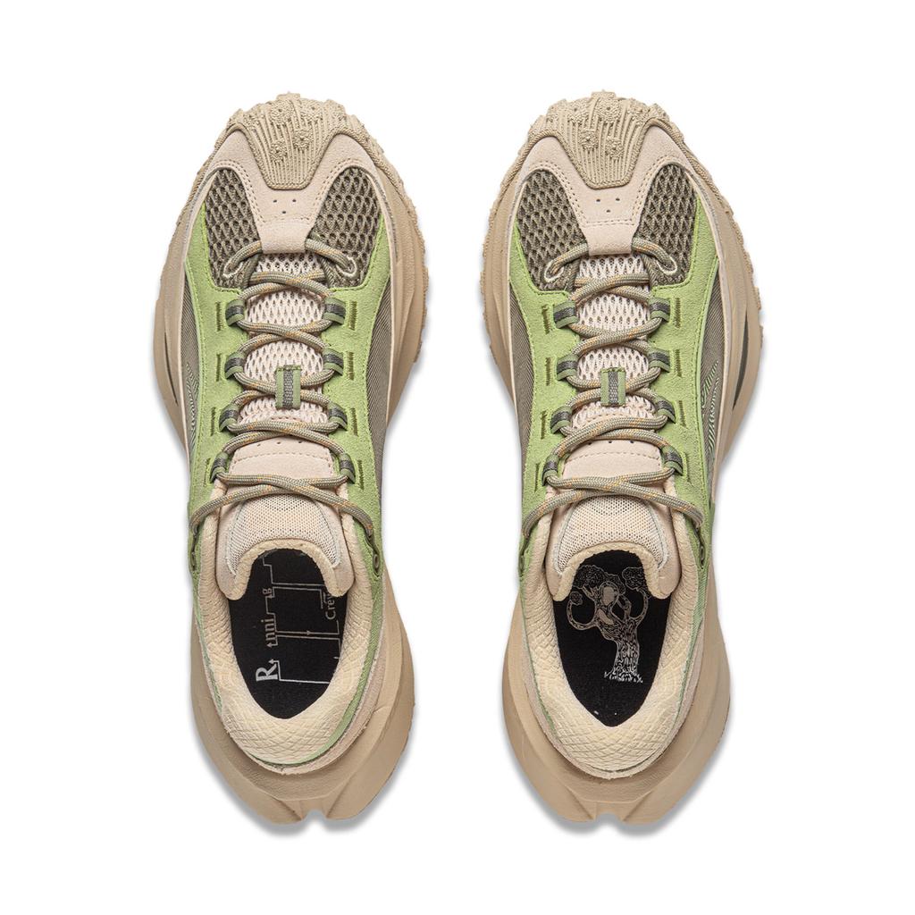 Li Ning Модні Амортизуючі Зносостійкі Кросівки для Бігу з Низьким Верхом Унісекс Кросівки Молочно-Білі AZGU003-5