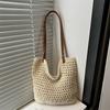Beautiful Single Shoulder Seaside Vacation Bag Women's Beach Bag Woven Large-capacity New Straw Commuter Tote Bag