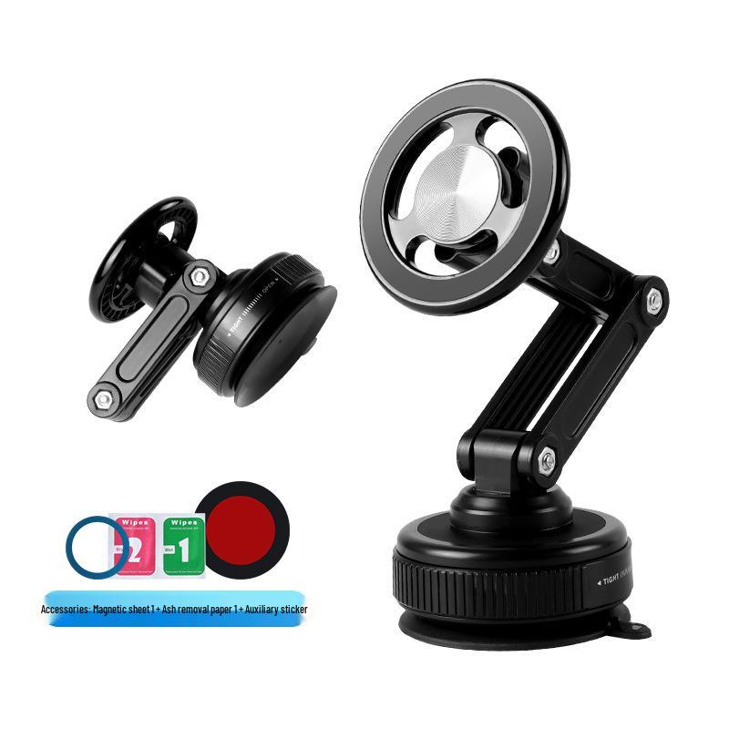 Rotating Magnetic Suction Cup Phone Holder & Foldable Car Mount