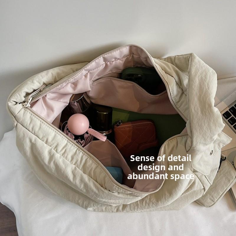Japanese Style Texture Simple Shoulder Bag New Casual Versatile Crossbody Bag Lightweight Composite Bag for Women Large Capacity