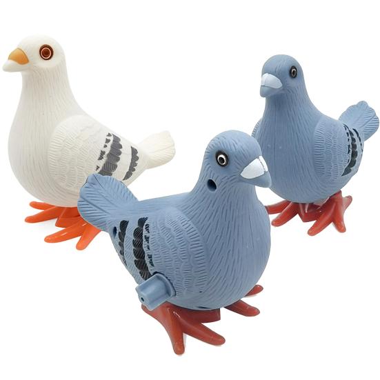 Yousheng 1/2/3/5/8/10Pcs Wind-up Pigeon Jumping Pigeon Spring Clockwork Toy Toddlers Boys Girls Educational Simulation Bird Walking Toy(Random Color)