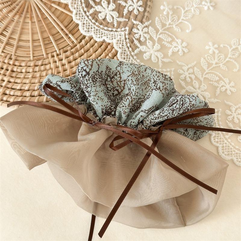Attractive Large Intestine Hairband Woman High-end Fashionable Hair String End Flower Headpiece New Hair Tie