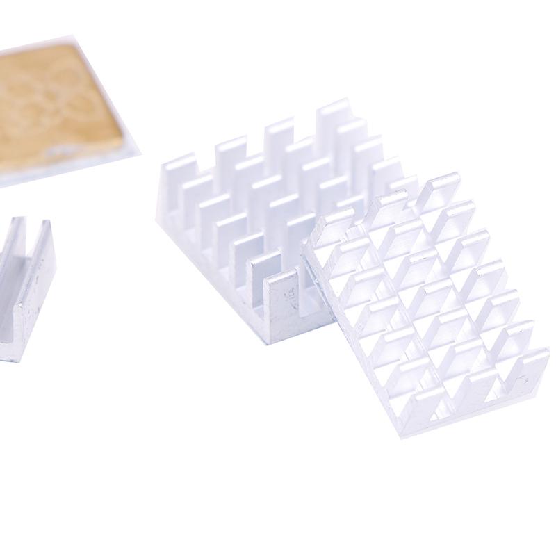 5Pcs For Raspberry Pi 2/3/4 3B+ 4B Aluminum Heatsink Radiator Cooler Kit