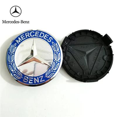 C200 E300 2026 Heiß 4 Stück 75mm Metall-Emblem Auto-Radnabenkappe Abdeckung Plakette Für Mercedes Benz AMG GLK GLE GLC W203 W206 W220