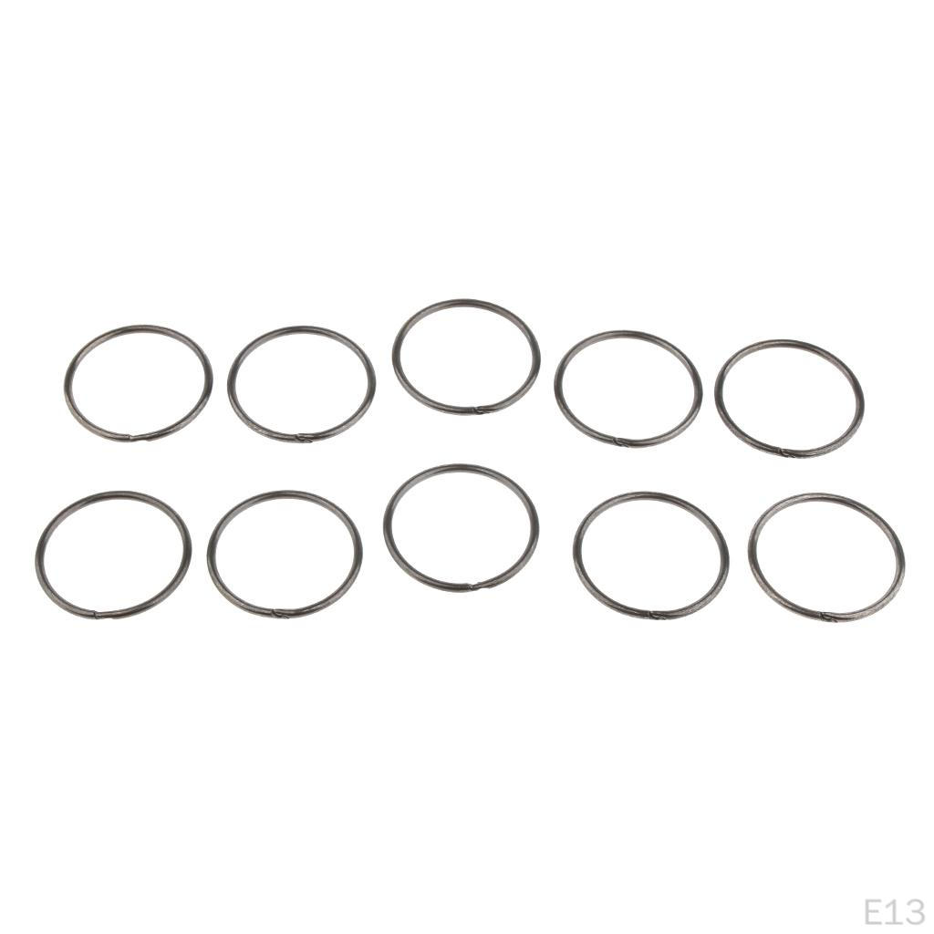 "10pcs Split Rings Key Ring Keychain Clip Holders Findings "