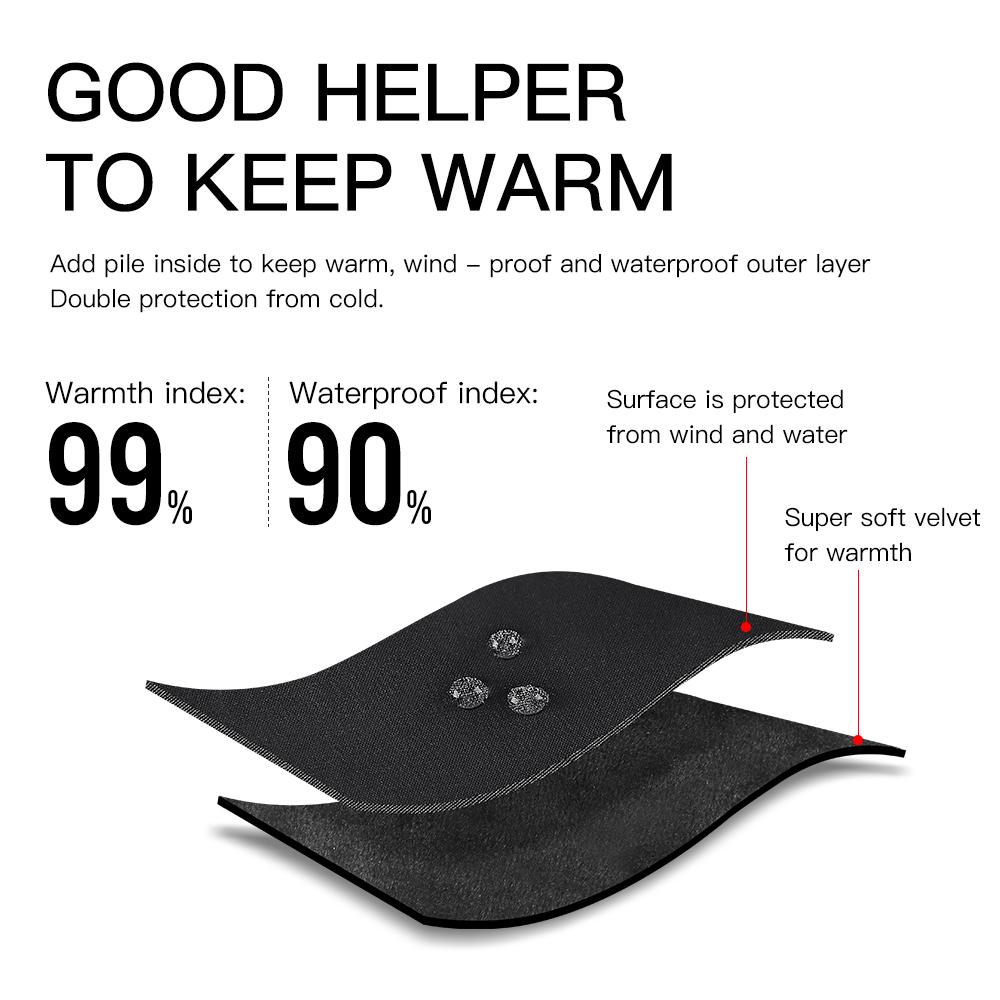 Mănuși de iarnă Bărbați Ciclism Bicicletă Femei Lână termică Vânt rece Impermeabil Ecran tactil Bicicletă Cald Alergare în aer liber