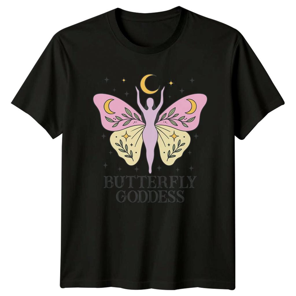 Butterfly Goddess Unisexs TShirt Celestial Bohemian Birthday Gift For Her