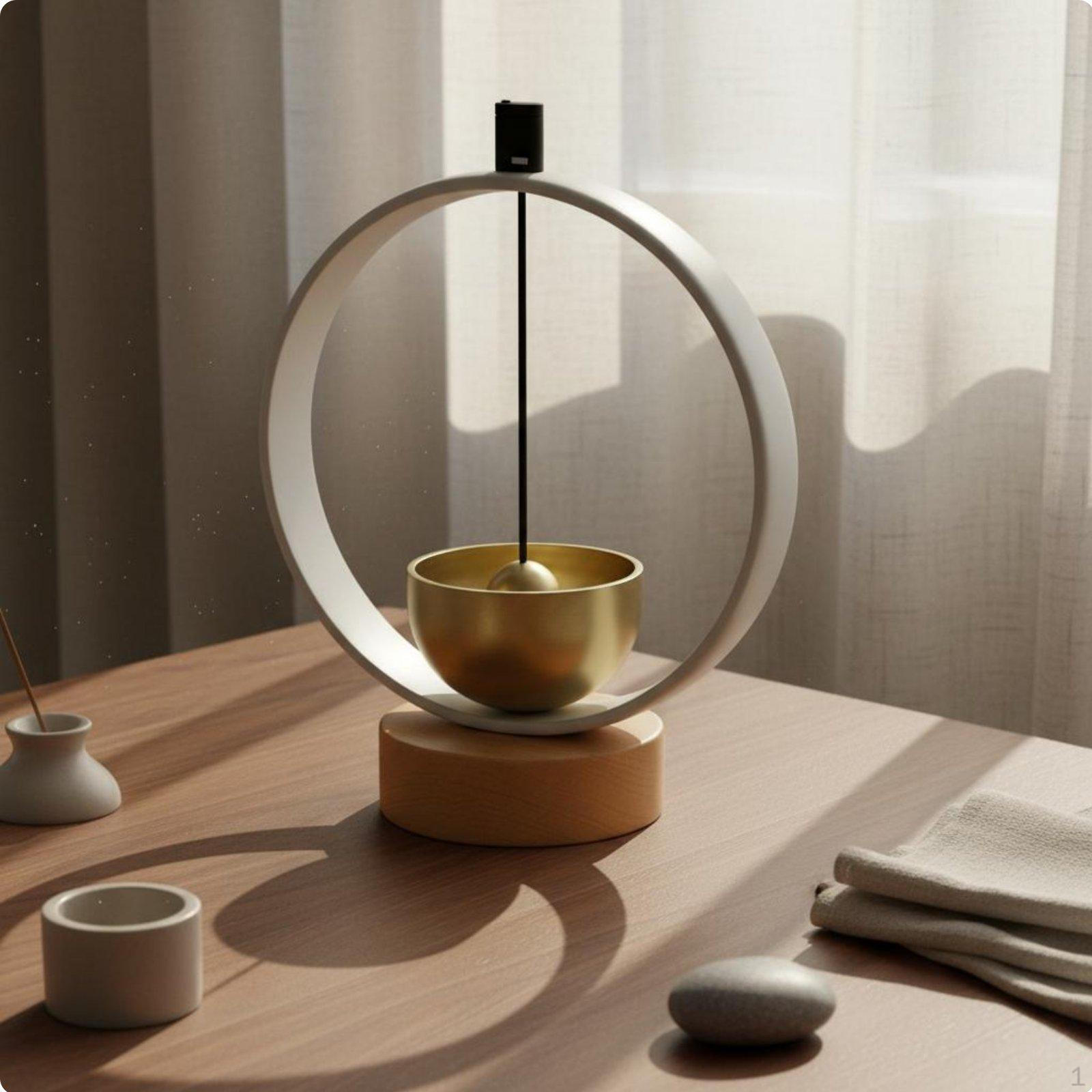 Meditative Meditation Instrument Handmade Mindfulness Chime Handcrafted Brass