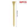 Xiaomi 50PCS Bamboo Golf Tees, Natural Wooden Golf Tees with 4 Sizes for Practice & Course Use