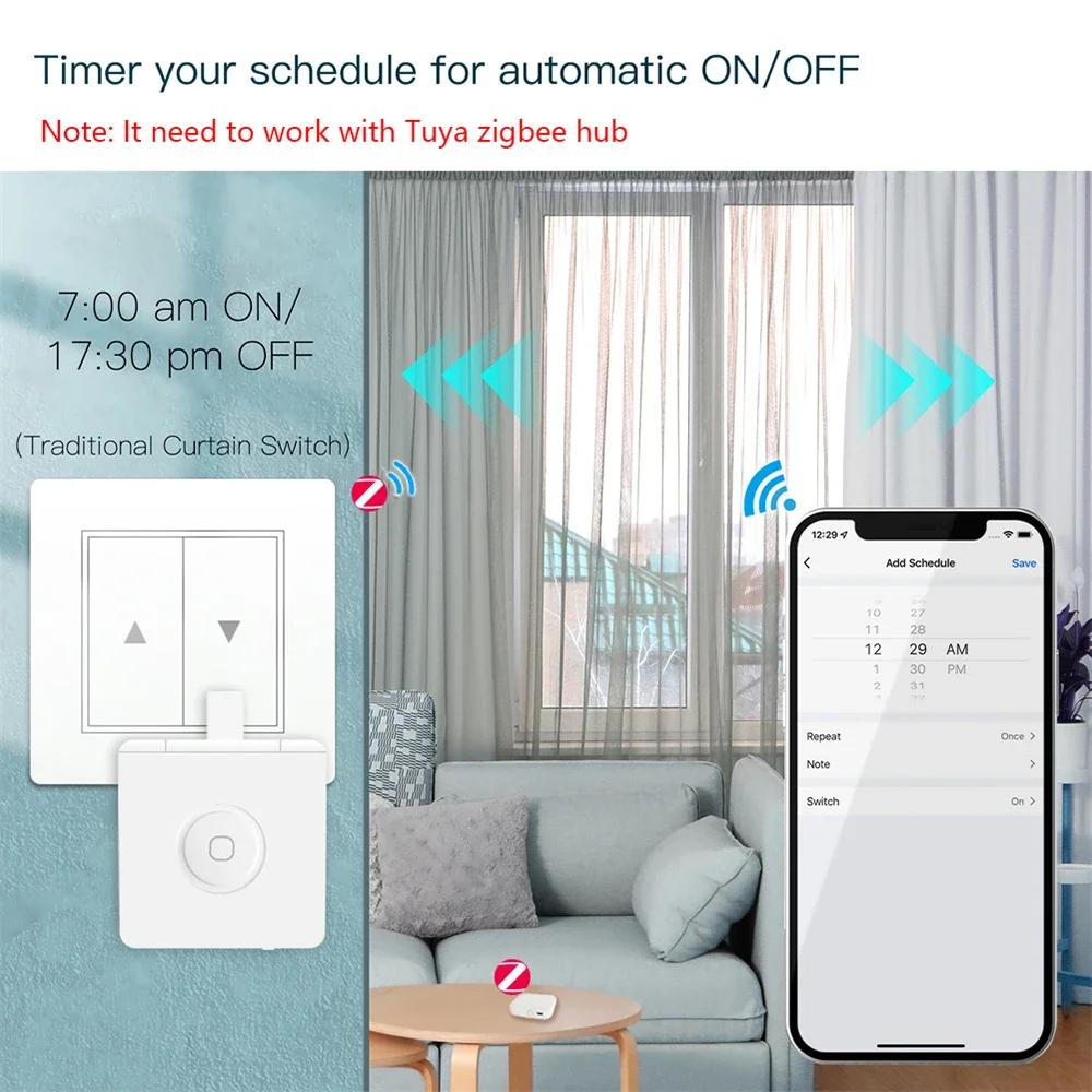 Zigbee Smart Fingerbot Plus Schalter Knopfdrücker Berührungsarme Fingerbot Tuya Smart Life Steuerung Funktioniert mit Gateway Hub Alexa Google