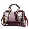 2025 Glanzende Lakleren Bruids Handtas - Europese & Amerikaanse Stijl, Grote Capaciteit Schouder/Crossbody Tas