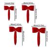 Flocking Large Bow Decor Soft Hanging Bowknot Christmas Bow Decoration  Home Decoration