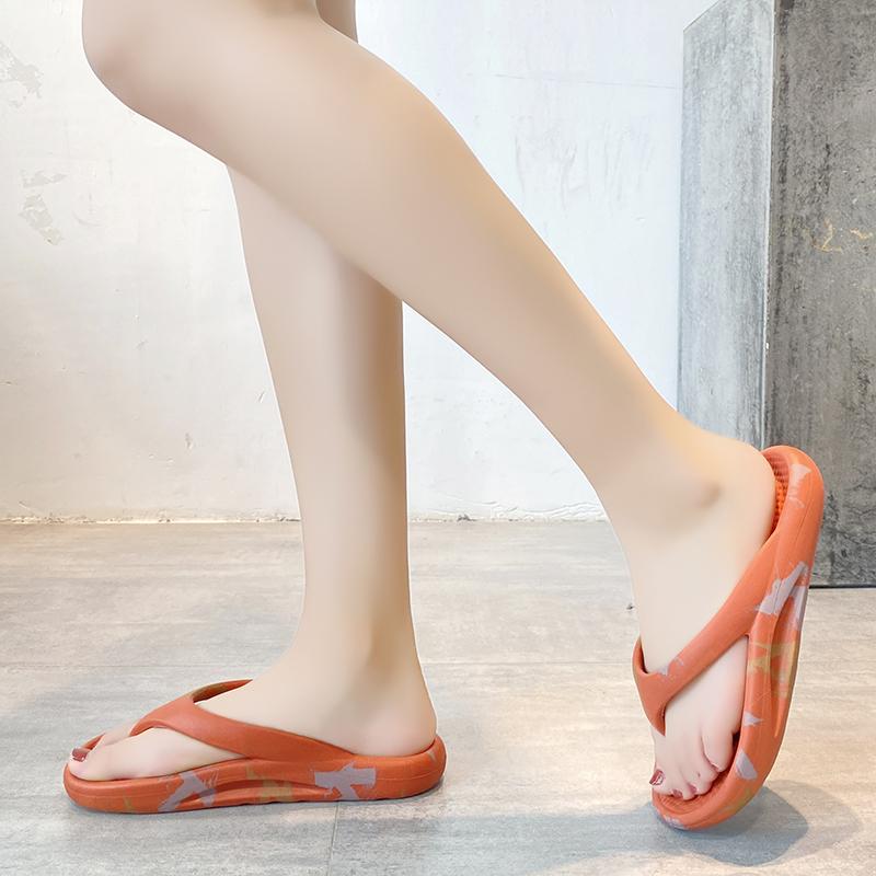 EVA Thong Platform Flip Flops for Women Summer Clip Toe Soft Sole Cloud Slippers Woman Thick Bottom Non Slip Beach Sandals Pink