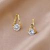 Korean Design Zirconia Ear Cuff: Real Gold Plating, High-Class, Versatile, Simple Chic