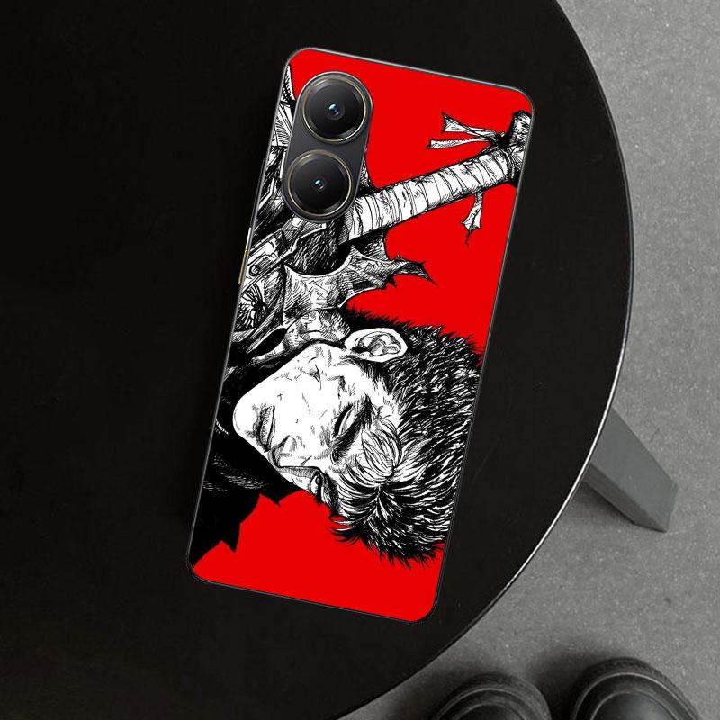 Guts B-Berserks Anime Phone Case Cover for Xiaomi Poco X6 X5 X7 Pro F7 Ultra Redmi 15C 15 13C 13 12C 12 10C 10 10A 9C 9A 9T 9 Co