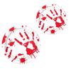 Halloween Disposable Tableware Set Horror Bloody Handprints Plates Cups Napkins Halloween Party Decoration Outdoor Gadgets