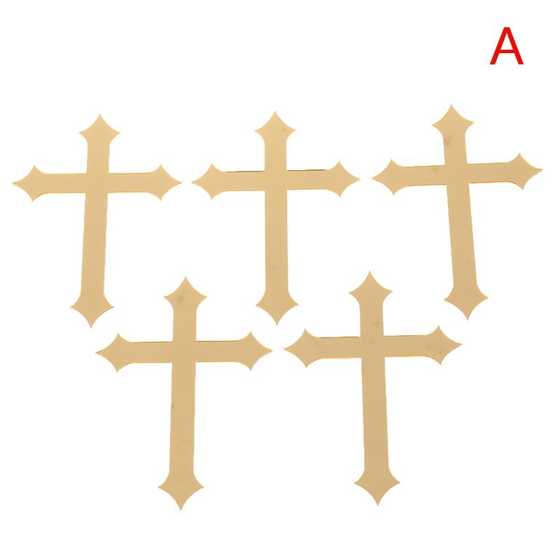 

5 шт. акриловый золотой топпер с крестом, минималистичные вставки для торта первого причастия 10*7cm