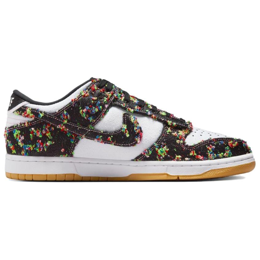 Nike Dunk Breathable Cushioning Low Top Skateboard Shoes Unisex White Black IB2263-100