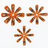 2025 Halloween Pumpkin Devil Face Long Pointed Nails - 24 Piece Set
