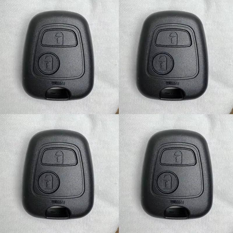 1-10pcs Key Case for Peugeot 106 107 206 207 306 307 406 407 For Citroen C1 C4 2 Buttons Remote Car Key Shell Fob Cover No Blade