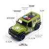 1:36 Benben Alloy Off-Road Police Jeep Toy with Opening Doors Cake Topper