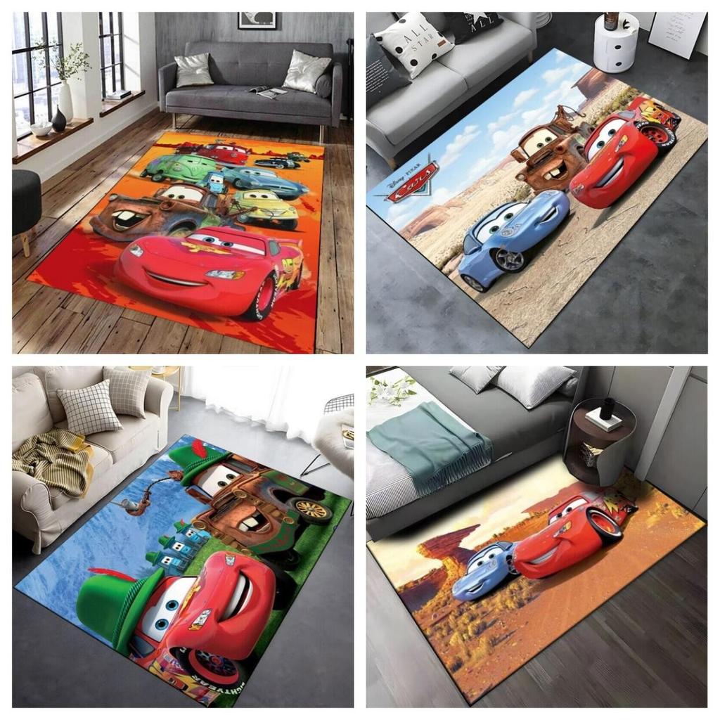 Carpets Home Cartoon Printed Carpet Cars Lightning Mcqueen Large Area Rugs New