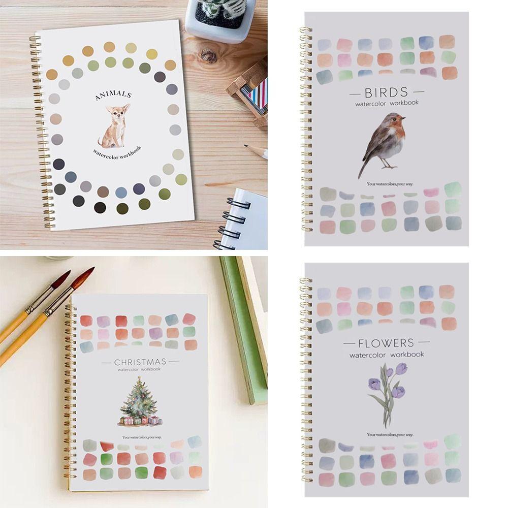 with Paint Brush Watercolor Workbook Beginner-Friendly Art Painting Supplies for Kids Adults Teens
