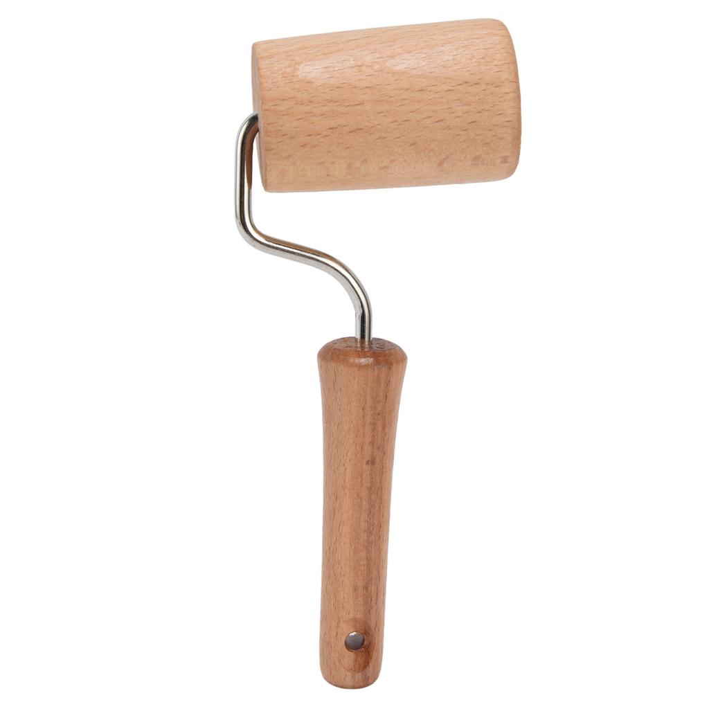 Wooden Rolling Pin Small Hangable Labor Saving Hand Dough Roller for Baking Pizza Cake
