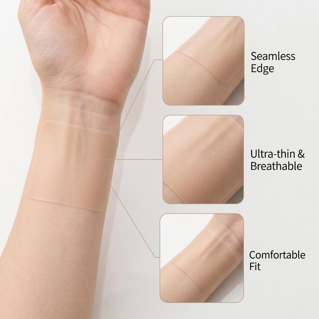 Tattoo Cover Patch Large Size Waterproof Adhesive Skin Patch for Concealing Tattoos and Skin Imperfections Durable and Flexible Material
