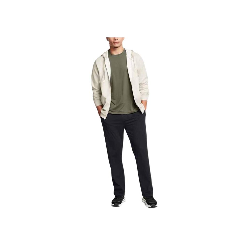 Under Armour Cold Weather Meridian Solid Color Comfortable Long Sleeve Jacket Men Jacket Peak-White 1387907-110