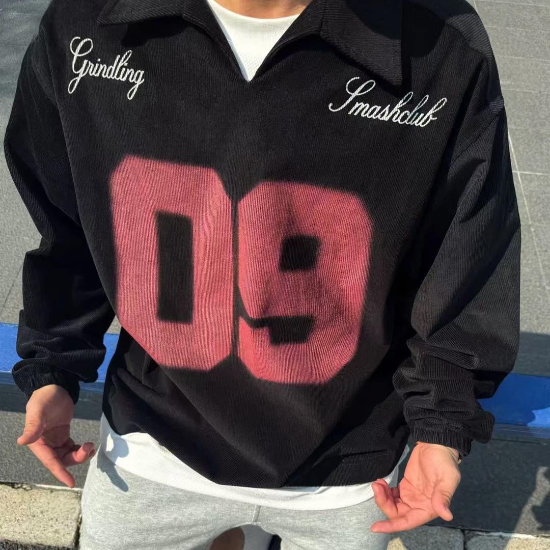 Men s Retro Hip Hop Style Loose Fit Hoodie XL чёрный