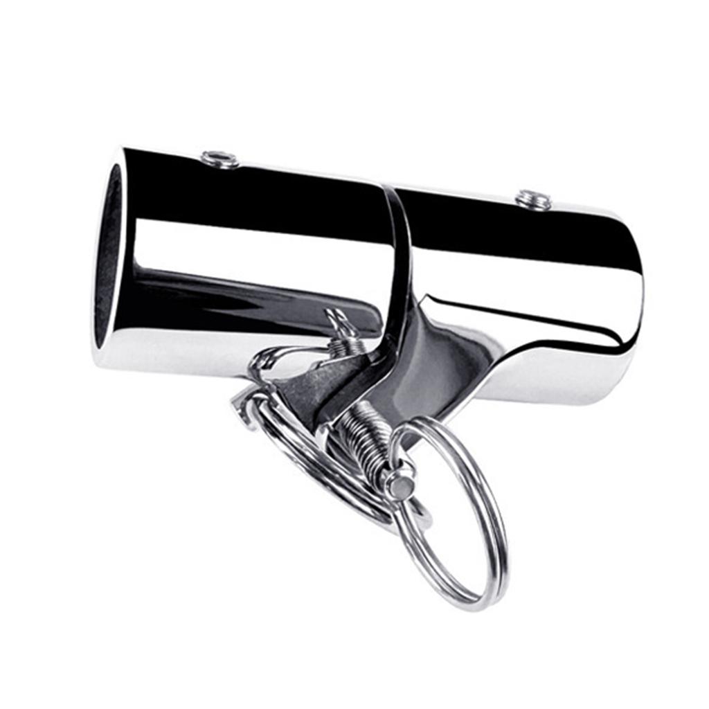Smooth Surfaces Polished Pipe Connector 180 Degree Foldable Pipe Joint Simple Installs for Foldable Awnings & Bimini Top