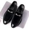 Herren Party Schuhe Schwarz Luxus Herren Formelle Lederschuhe Slipper Lackleder Business Casual Schuhe Slipper Übergröße UXST