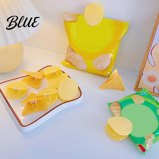 Small Portable Bag Clip Potato Chip Sealing Clips with Anti-Slip Toothed Food Plastic