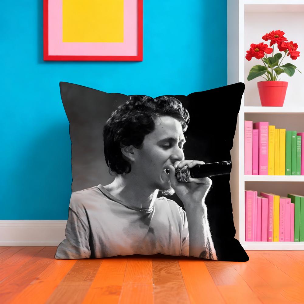 CCanserbero Singer Pillow Case Cushion Cover Soft  EasyWash Pillow Case  Versatile For Couch Bed Travel And Office