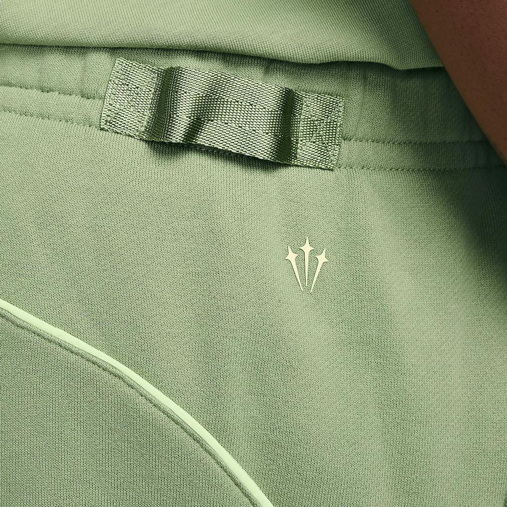 Nike X Nocta Collab SS24 Logo Mid-Rise Jogger Knit Pants Unisex Bottoms Olive-Green FN7662-386