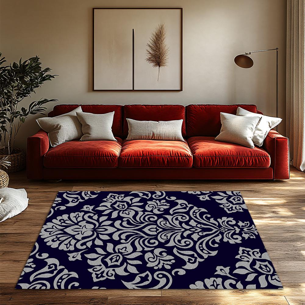 Luxury Persian Area Rug Non-Slip Washable Floor Mat Modern Home Decor Living Room Bedroom Carpet Vintage Oriental Patterned Rugs